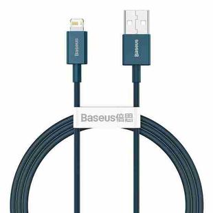 Baseus Superior Series CALYS-A03 2.4A USB to 8 Pin Interface Fast Charging Data Cable, Cable Length:1m(Blue)