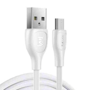 Remax RC-160M 2.1A Micro USB Lesu Pro Series Charging Data Cable, Length: 1m(White)