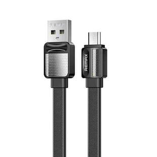 Remax RC-154m 2.4A Micro USB Platinum Pro Charging Data Cable, Length: 1m(Black)