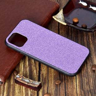 For iPhone 11 Pro Shockproof Glitter Powder Paste Skin TPU Protective Case(Purple)