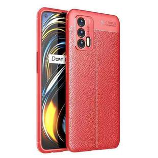 For OPPO Realme GT 5G Litchi Texture TPU Shockproof Case(Red)