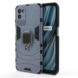 For OPPO Realme V11 5G Shockproof PC + TPU Protective Case with Magnetic Ring Holder(Navy Blue)