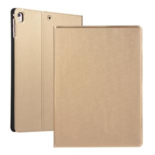 For iPad 10.2 2021 / 2020 / 2019 Voltage Elastic Leather TPU Protective Case with Holder(Gold)