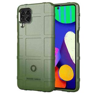 For Samsung Galaxy F62 Full Coverage Shockproof TPU Case(Army Green)