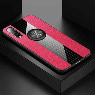 For Vivo IQOO Neo XINLI Stitching Cloth Texture Shockproof TPU Protective Case with Ring Holder(Red)