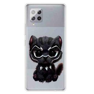 For Samsung Galaxy F62 / M62 Shockproof Painted Transparent TPU Protective Case(Panther)
