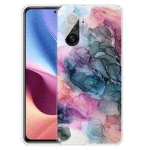 For Xiaomi Redmi K40 Pro Max Frosted Fashion Marble Shockproof  TPU Protective Case(Abstract Multicolor)