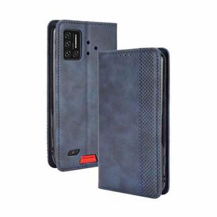 For UMIDIGI Bison Magnetic Buckle Retro Crazy Horse Texture Horizontal Flip Leather Case with Holder & Card Slots & Photo Frame(Blue)