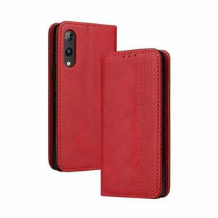 For Rakuten Hand Magnetic Buckle Retro Crazy Horse Texture Horizontal Flip Leather Case with Holder & Card Slots & Photo Frame(Red)