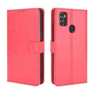 For ZTE Blade A7s 2020 Retro Crazy Horse Texture Horizontal Flip Leather Case with Holder & Card Slots & Lanyard(Red)