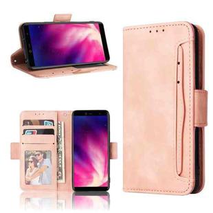 For Rakuten Hand Skin Feel Calf Pattern Horizontal Flip Leather Case with Holder & Card Slots & Photo Frame(Pink)