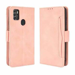 For ZTE Blade A7s 2020 Skin Feel Calf Pattern Horizontal Flip Leather Case with Holder & Card Slots & Photo Frame(Pink)