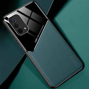 For OPPO A93 All-inclusive Leather + Organic Glass Protective Case with Metal Iron Sheet(Green)