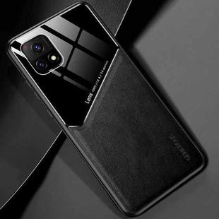 For vivo Y52s 5G All-inclusive Leather + Organic Glass Protective Case with Metal Iron Sheet (Black)