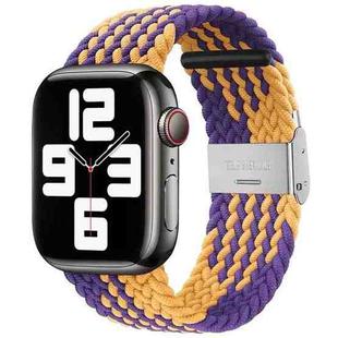 Braided + Stainless Steel Watch Band For Apple Watch Series 9&8&7 41mm / SE 3&SE 2&6&SE&5&4 40mm / 3&2&1 38mm