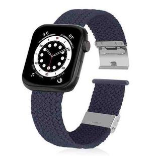 Braided + Stainless Steel Watch Band For Apple Watch Series 9&8&7 41mm / SE 3&SE 2&6&SE&5&4 40mm / 3&2&1 38mm(Wood Carbon)