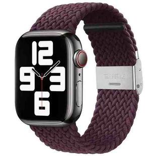 Braided + Stainless Steel Watch Band For Apple Watch Ultra 49mm&Watch Ultra 2 49mm / Series 9&8&7 45mm / SE 3&SE 2&6&SE&5&4 44mm / 3&2&1 42mm (Crimson Cherry)