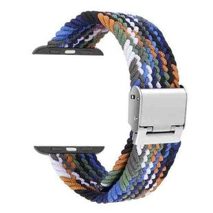 Braided + Stainless Steel Watch Band For Apple Watch Ultra 49mm&Watch Ultra 2 49mm / Series 9&8&7 45mm / SE 3&SE 2&6&SE&5&4 44mm / 3&2&1 42mm(Multicolor)