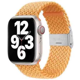 Braided + Stainless Steel Watch Band For Apple Watch Ultra 49mm&Watch Ultra 2 49mm / Series 9&8&7 45mm / SE 3&SE 2&6&SE&5&4 44mm / 3&2&1 42mm (Yellow)
