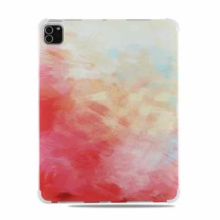 Shockproof IMD + TPU Watercolor Protective Tablet Case For iPad Air 2020 10.9 / iPad Pro 11 2020 / 2018(Spring Cherry)
