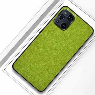 For OPPO Find X3 Shockproof Cloth Protective Case(Green)