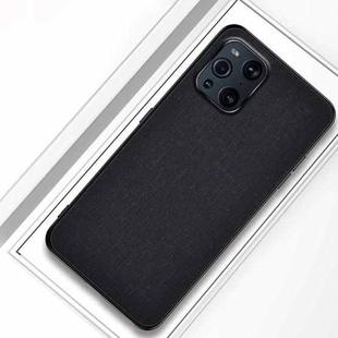 For OPPO Find X3 Shockproof Cloth Protective Case(Black)