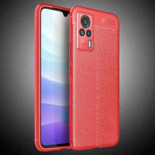 For vivo S9e Litchi Texture TPU Shockproof Case(Red)