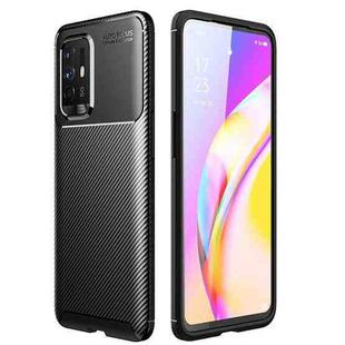 For OPPO F19 Pro+ 5G Carbon Fiber Texture Shockproof TPU Case(Black)