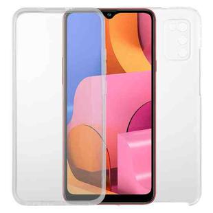 For Samsung Galaxy A02s PC+TPU Ultra-Thin Double-Sided All-Inclusive Transparent Mobile Phone Case