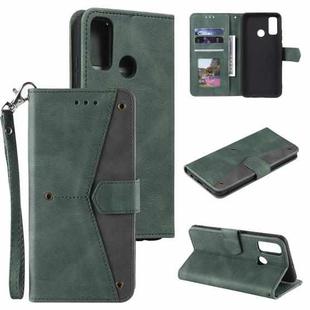 For Motorola Moto G30 / G10 Stitching Calf Texture Horizontal Flip Leather Case with Holder & Card Slots & Wallet(Green)
