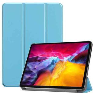 For iPad Pro 11 2022 / 2021 / 2018 Custer Texture  Leather Smart Tablet Case(Sky Blue)