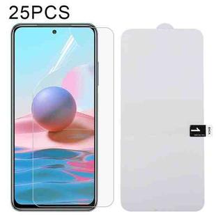 For Xiaomi Redmi Note 10 4G / 5G / Note 10s 25 PCS Full Screen Protector Explosion-proof Hydrogel Film