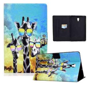 For Samsung Galaxy Tab A 10.5 / 590 Colored Drawing Horizontal Flip Leather Case with Holder & Card Slots & Sleep / Wake-up Function(Spectacled Deer)