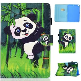 For iPad 10.2 2021 / 2020 / 2019 Colored Drawing Horizontal Flip Leather Case with Holder & Card Slots & Sleep / Wake-up Function(Hug Bear)