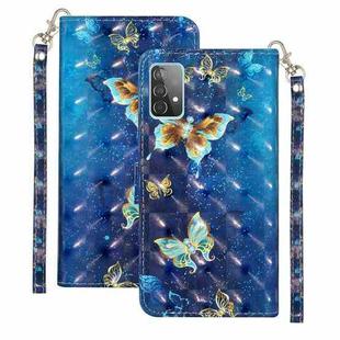For Samsung Galaxy A52 5G / 4G 3D Pattern Horizontal Flip PU Leather Case with Holder & Card Slots & Wallet(Rankine Butterfly)
