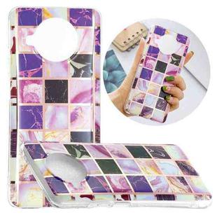 For Xiaomi Mi 10T Lite 5G Flat Plating Splicing Gilding Protective Case(Square Color Matching)