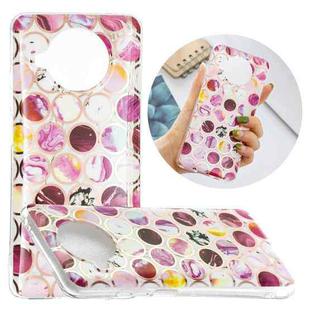 For Xiaomi Mi 10T Lite 5G Flat Plating Splicing Gilding Protective Case(Round Color Matching)