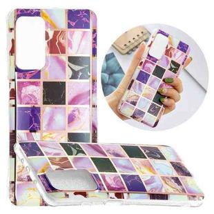 For Xiaomi Mi 10T Pro 5G Flat Plating Splicing Gilding Protective Case(Square Color Matching)