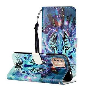 For OnePlus 8T Oil Embossed Coloured Drawing Pattern Horizontal Flip PU Leather Case with Holder & Card Slots & Wallet(Wolf)