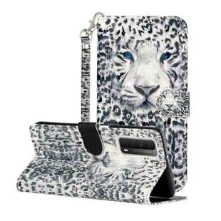 For Huawei P smart 2021 3D Painting Pattern Horizontal Flip Leather Case With Holder & Card Slots & Wallet(Leopard)
