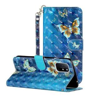 For OnePlus 8T 3D Painting Pattern Horizontal Flip Leather Case With Holder & Card Slots & Wallet(Butterfly)