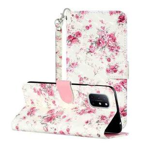 For OnePlus 8T 3D Painting Pattern Horizontal Flip Leather Case With Holder & Card Slots & Wallet(Rose)