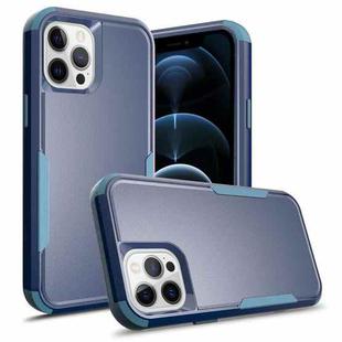 For iPhone 11 Pro TPU + PC Shockproof Protective Case (Royal Blue + Grey Green)