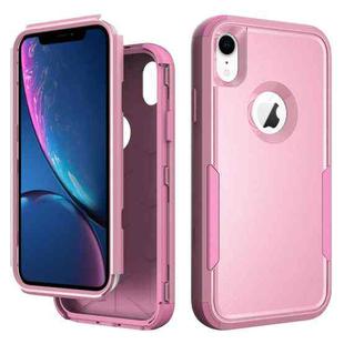 For iPhone XR TPU + PC Shockproof Protective Case(Pink)