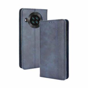 For Cubot Note 20 / Note 20 Pro Magnetic Buckle Retro Texture Horizontal Flip Leather Case with Holder & Card Slots & Photo Frame(Blue)
