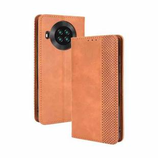For Cubot Note 20 / Note 20 Pro Magnetic Buckle Retro Texture Horizontal Flip Leather Case with Holder & Card Slots & Photo Frame(Brown)