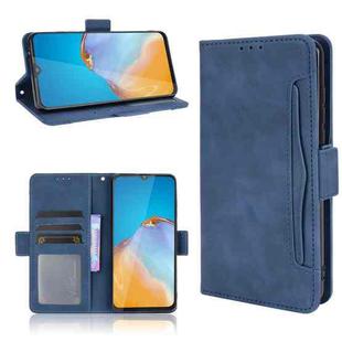For Cubot Note 20 / Note 20 Pro Skin Feel Calf Texture Horizontal Flip Leather Case with Holder & Card Slots & Photo Frame(Blue)