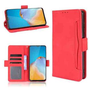 For Cubot Note 20 / Note 20 Pro Skin Feel Calf Texture Horizontal Flip Leather Case with Holder & Card Slots & Photo Frame(Red)