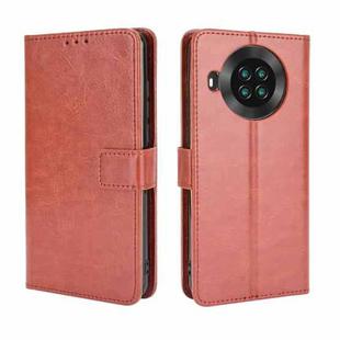 For Cubot Note 20 / Note 20 Pro Retro Crazy Horse Texture Horizontal Flip Leather Case with Holder & Card Slots & Lanyard(Brown)
