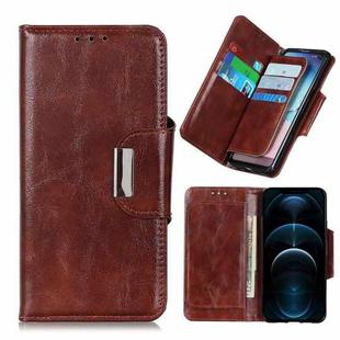 For iPhone 12 Pro Max Crazy Horse Texture Horizontal Flip Leather Case with Holder & 6-Card Slots & Wallet(Brown)